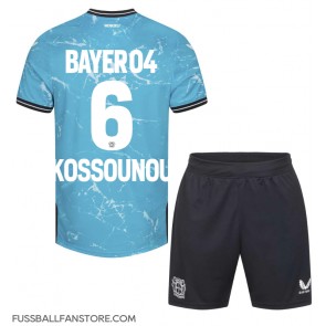 Bayer Leverkusen Odilon Kossounou #6 Replik 3rd trikot Kinder 2023-24 Kurzarm (+ Kurze Hosen)